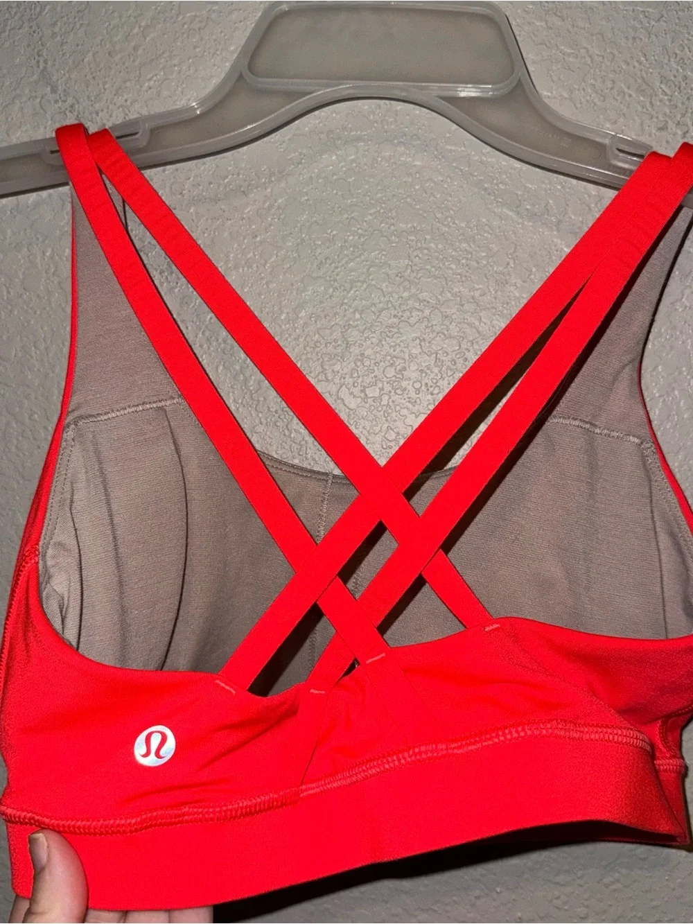 Lululemon Energy Bra Flare Orange Size 6 Luxtreme Strappy Yoga Gym